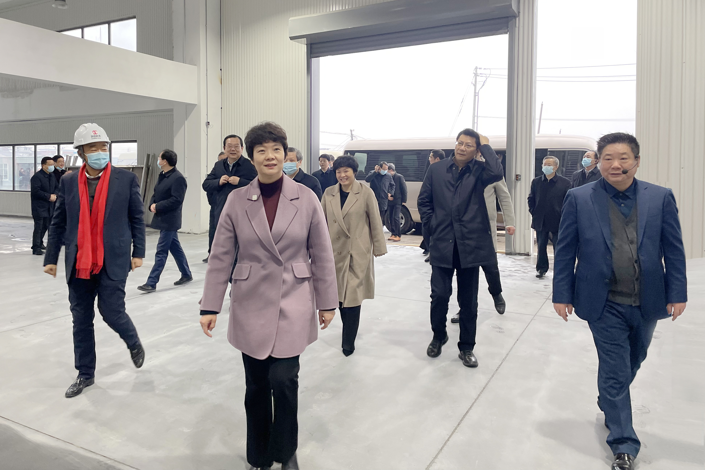 揚州市市委、市政府和市四套班子領導到創合科技進行項目觀摩
